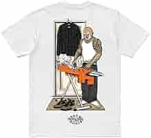 ミスターカートゥーン ボーンアンドレイズド ディッキーズ ラガーシャツ ボーダー Born X Raised x Mister Cartoon x Dickies Pelon Shirt Khaki